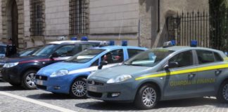 Auto carabinieri, polizia, guardia di finanza